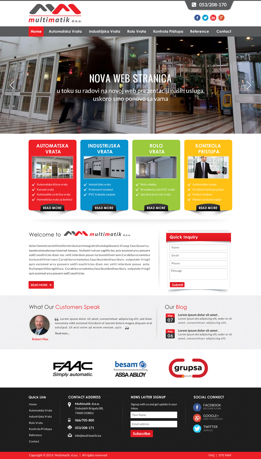 Web Design by Sbss for Multimatik d.o.o. | Design #10195828