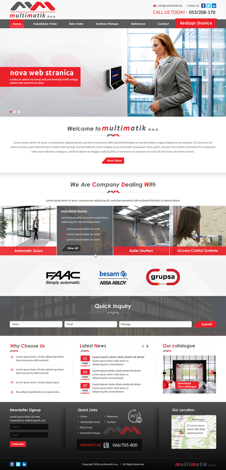Web Design by Sbss for Multimatik d.o.o. | Design #10195830