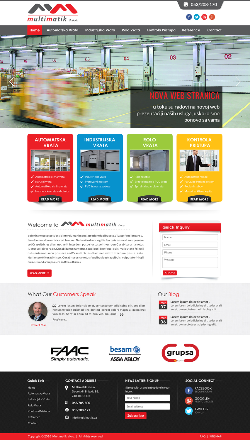 Web Design by Sbss for Multimatik d.o.o. | Design #10195831