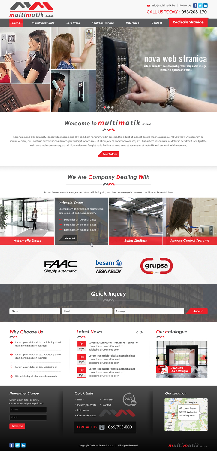 Web Design by Sbss for Multimatik d.o.o. | Design #10195834