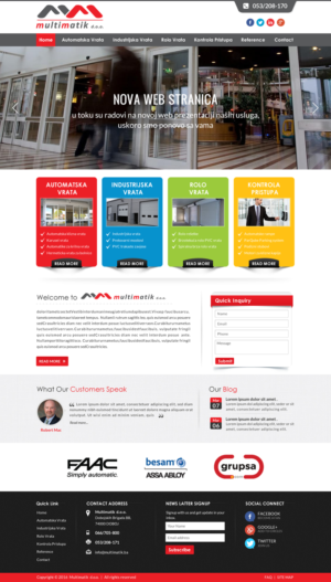 Web Design by Sbss for Multimatik d.o.o. | Design: #10195836