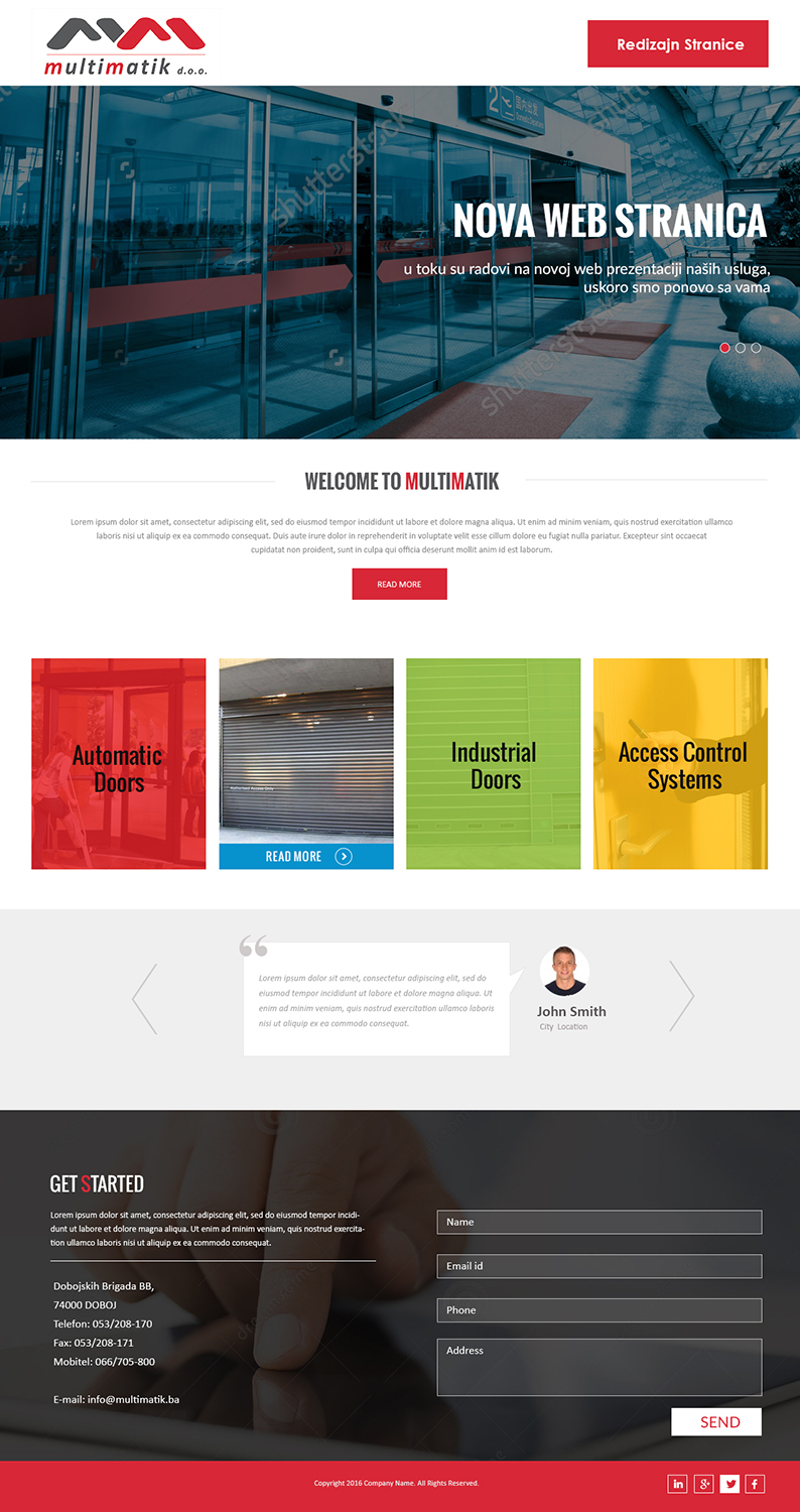 Web Design by Creations Box 2015 for Multimatik d.o.o. | Design #10163181