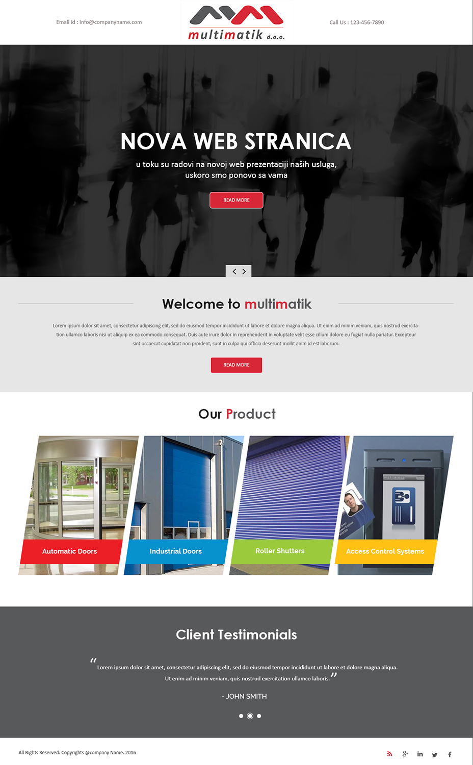 Web Design by Creations Box 2015 for Multimatik d.o.o. | Design #10163182