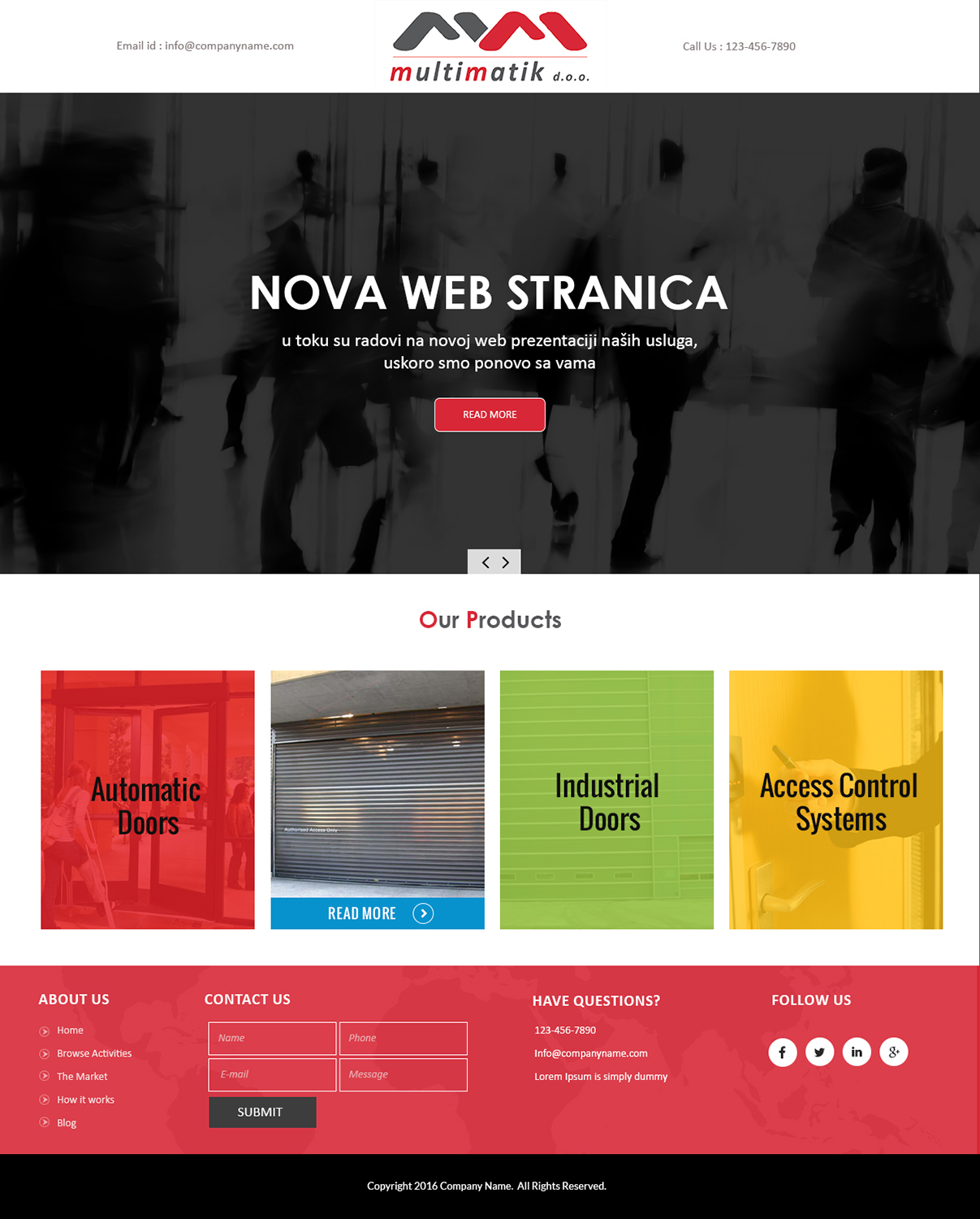 Web Design by Creations Box 2015 for Multimatik d.o.o. | Design #10163183