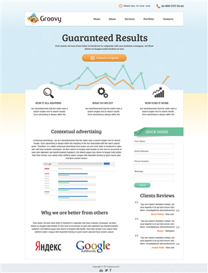 Web Design by designcruze for Groovy | Design: #2314955