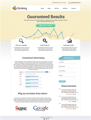 Web Design by designcruze for Groovy | Design #2314959