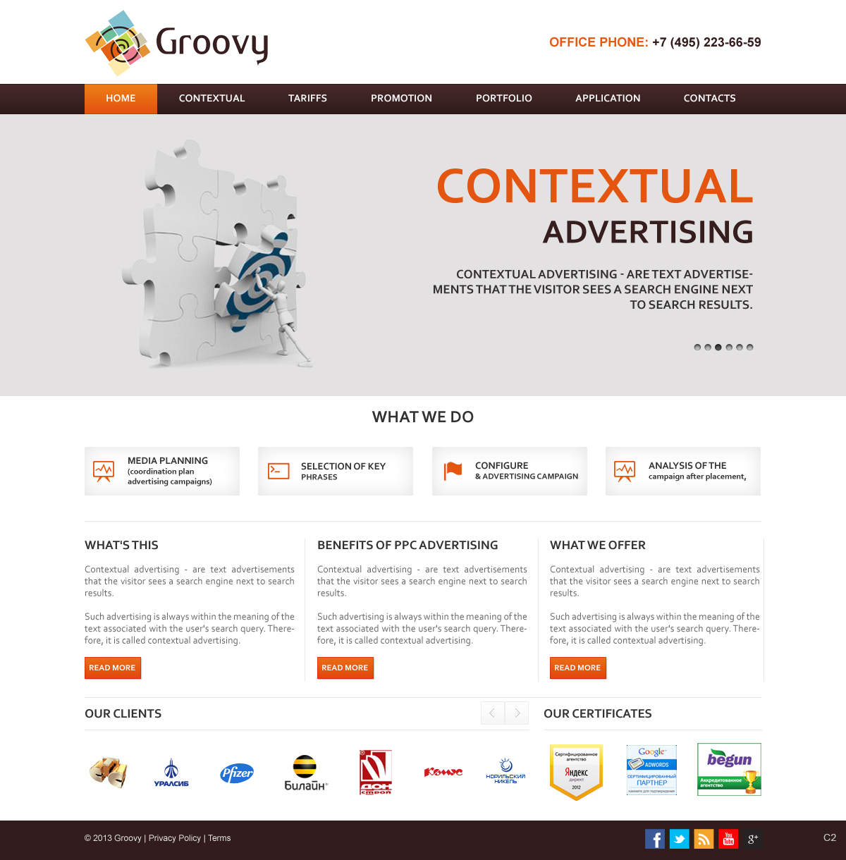Web Design by pb for Groovy | Design #2203032