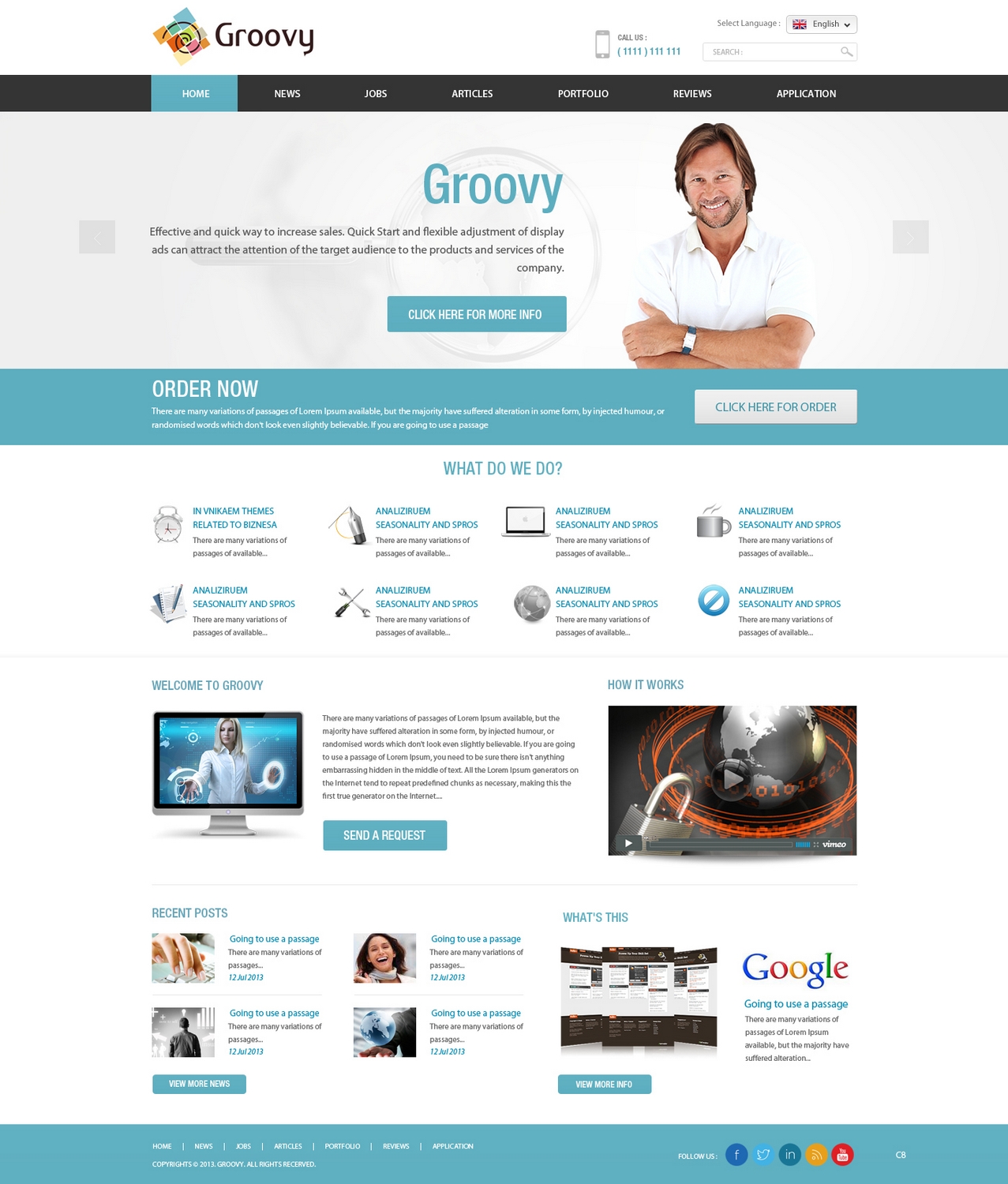 Web Design by pb for Groovy | Design #2203035