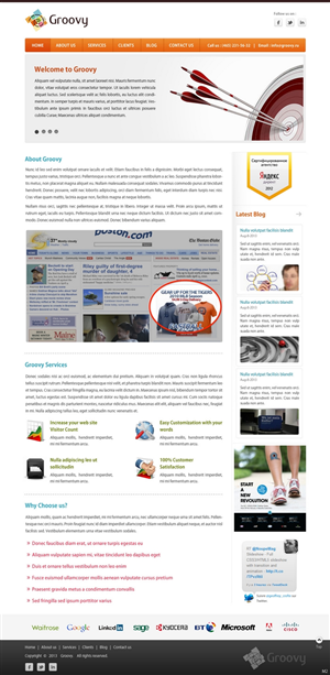 Web Design by pb for Groovy | Design: #2203040