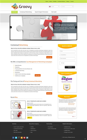 Web Design by pb for Groovy | Design: #2212033