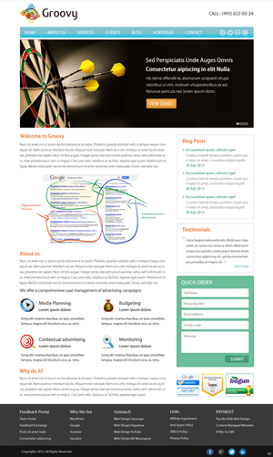 Web Design by pb for Groovy | Design: #2215597
