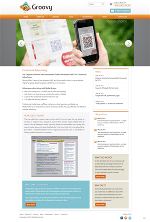 Web Design by pb for Groovy | Design: #2215598