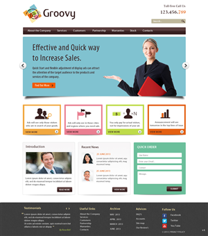 Web Design by pb for Groovy | Design: #2215603