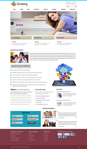 Web Design by pb for Groovy | Design: #2241785
