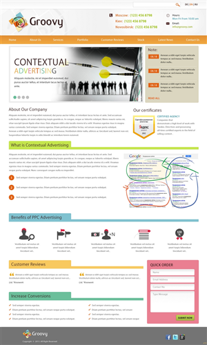 Web Design by pb for Groovy | Design: #2267083