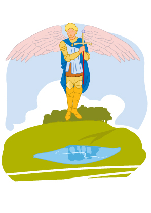 Angel Illustration for Church Calling Card | Illustration Design by artistraman