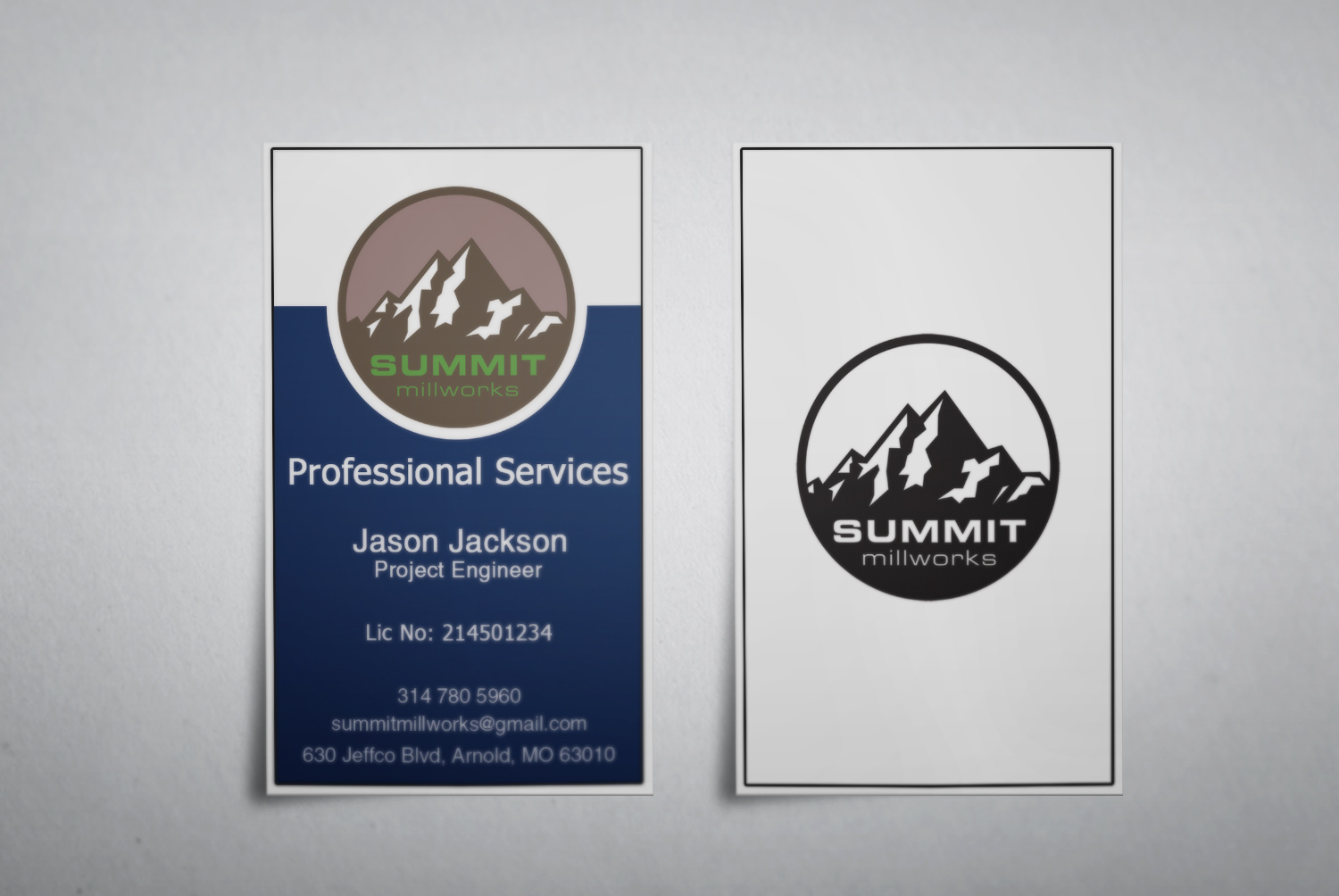 Business Card Design by Lanka Ama for Summit millworks  | Design #10160613