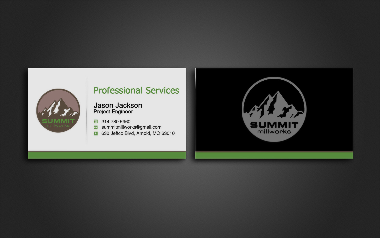 Business Card Design by Lanka Ama for Summit millworks  | Design #10160615