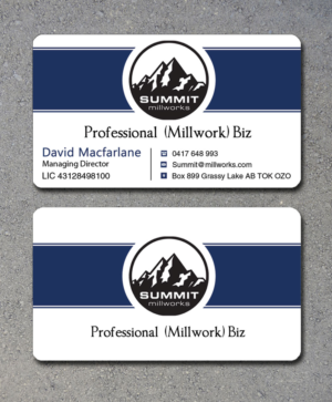 Diseño de Tarjeta de Presentación por Lanka Ama para Summit millworks  | Diseño: #10160618