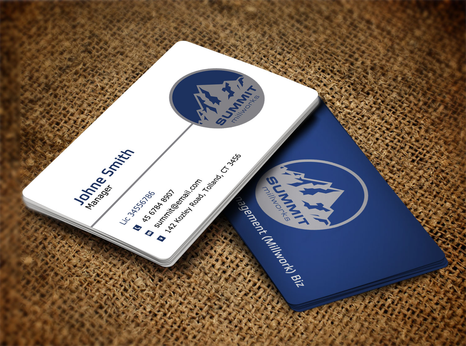 Business Card Design by Lanka Ama for Summit millworks  | Design #10160632