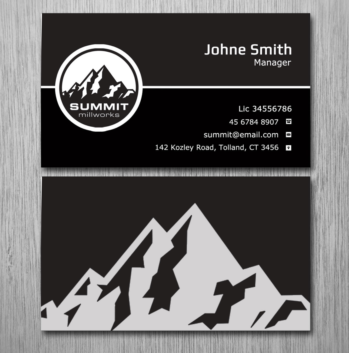 Business Card Design by Lanka Ama for Summit millworks  | Design #10160635