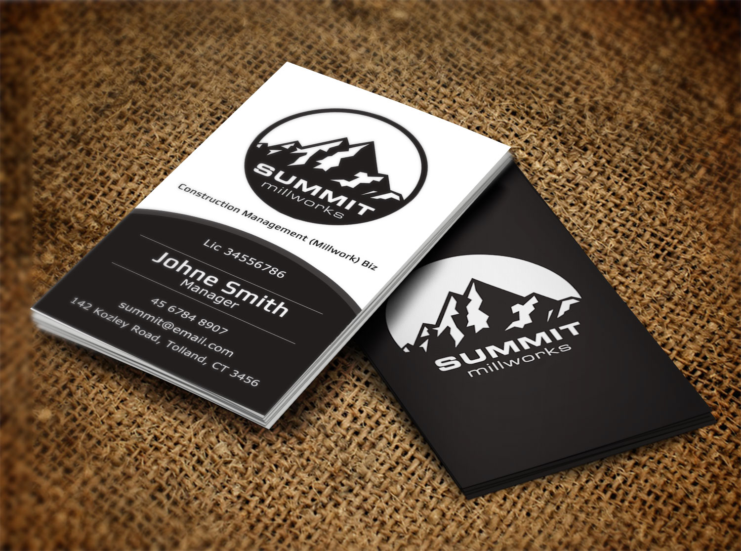 Business Card Design by Lanka Ama for Summit millworks  | Design #10160639