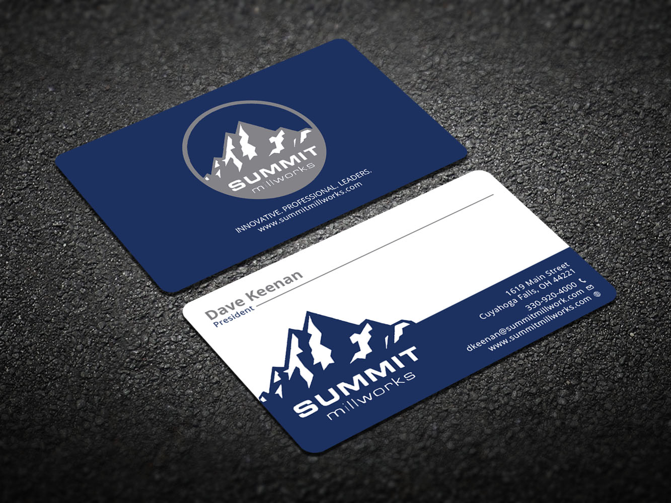 Business Card Design by Verified artistry (Design garden) for Summit millworks  | Design #10187441