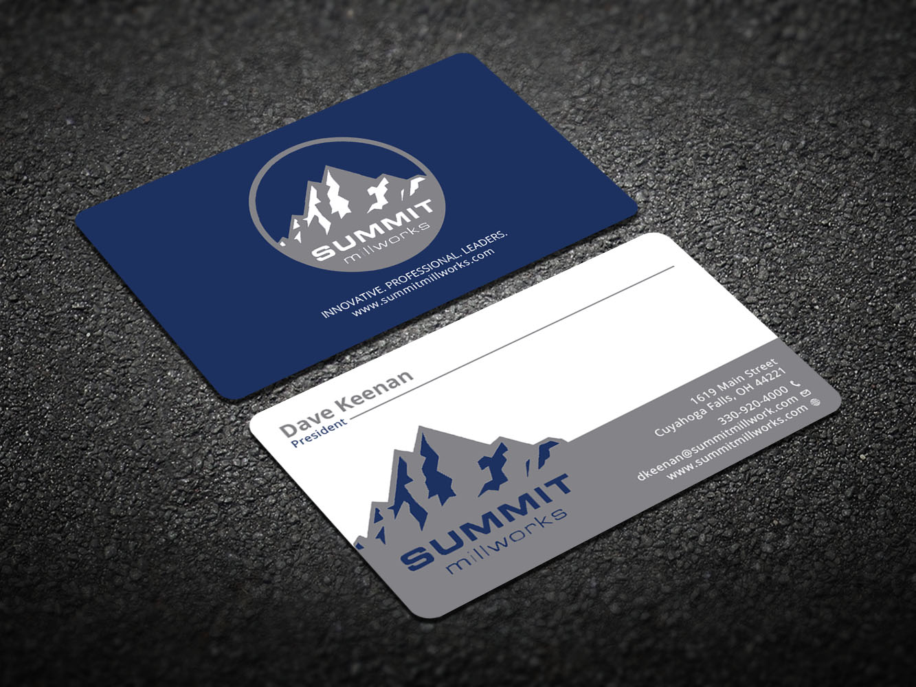 Business Card Design by Verified artistry (Design garden) for Summit millworks  | Design #10187442