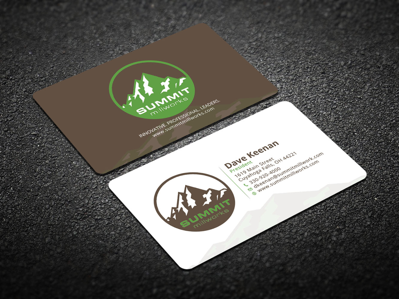 Business Card Design by Verified artistry (Design garden) for Summit millworks  | Design #10187455