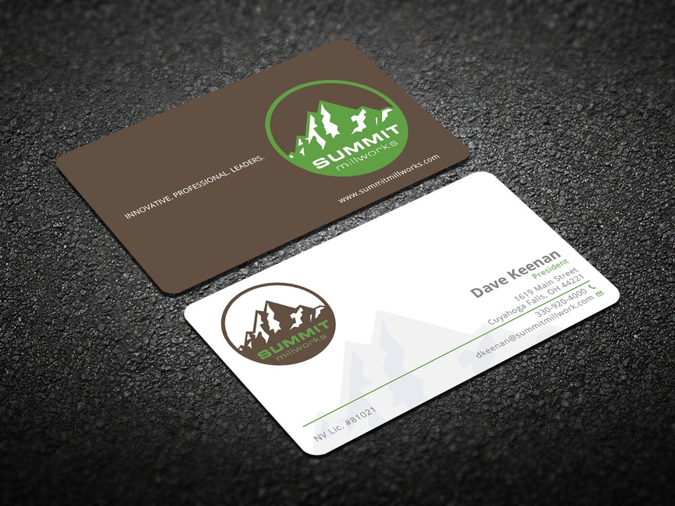 Diseño de Tarjeta de Presentación por Verified artistry (Design garden) para Summit millworks  | Diseño #10416782