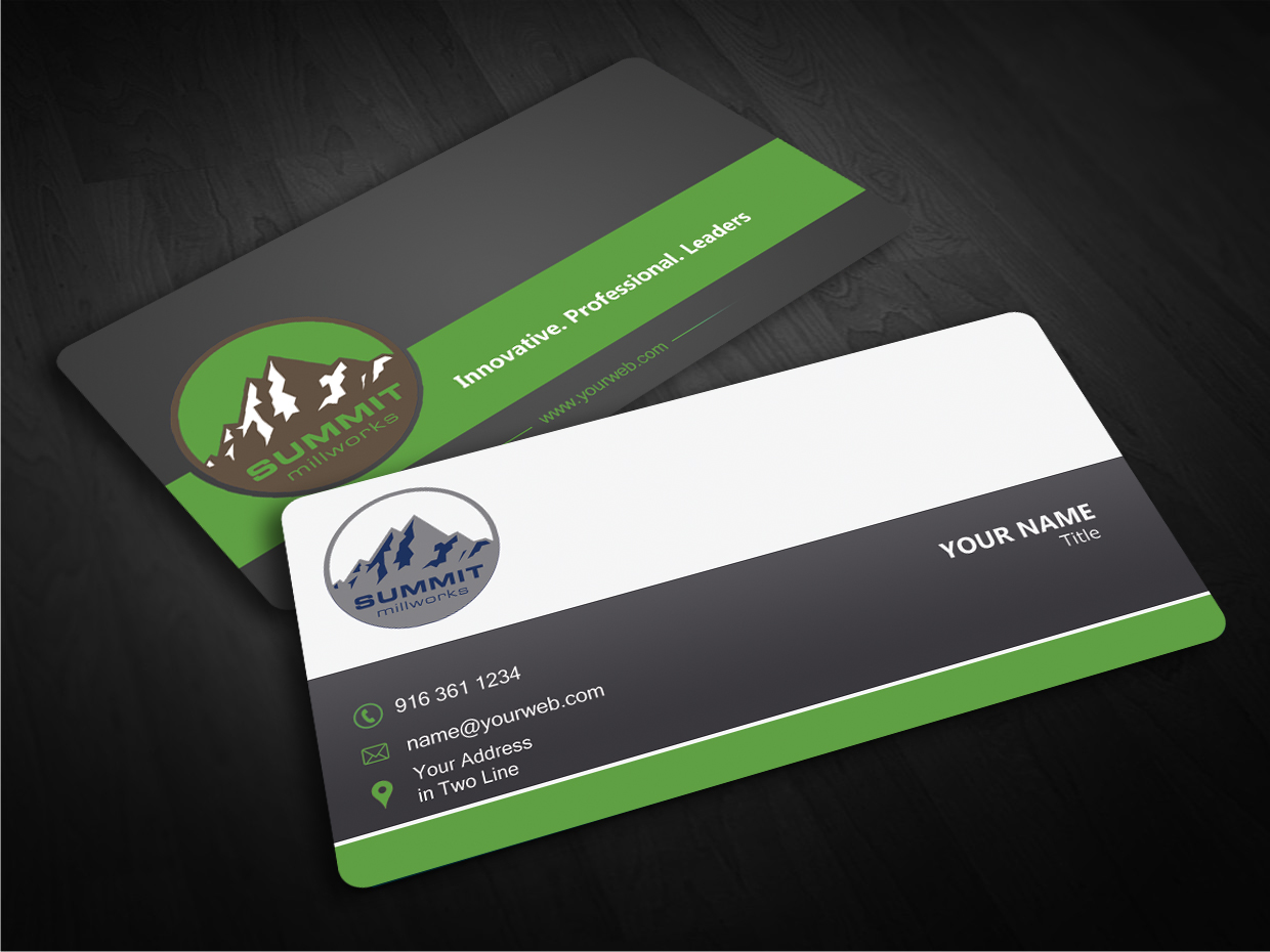 Business Card Design by EWS Webs for Summit millworks  | Design #10208674