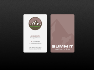 Business Card Design by Creations Box 2015 for Summit millworks  | Design: #10162932
