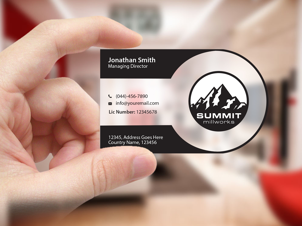 Business Card Design by Creations Box 2015 for Summit millworks  | Design #10162938