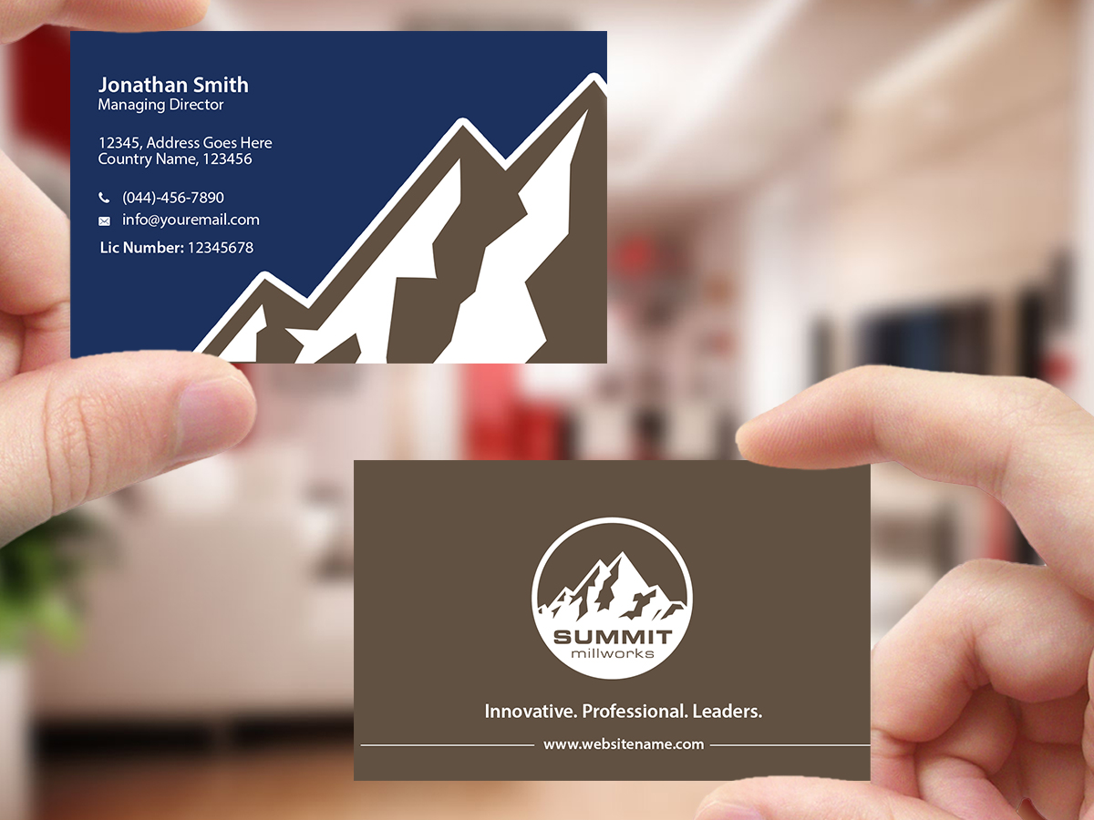 Business Card Design by Creations Box 2015 for Summit millworks  | Design #10162942