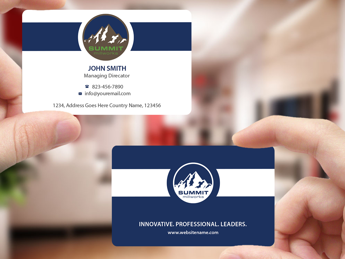 Business Card Design by Creations Box 2015 for Summit millworks  | Design #10162943