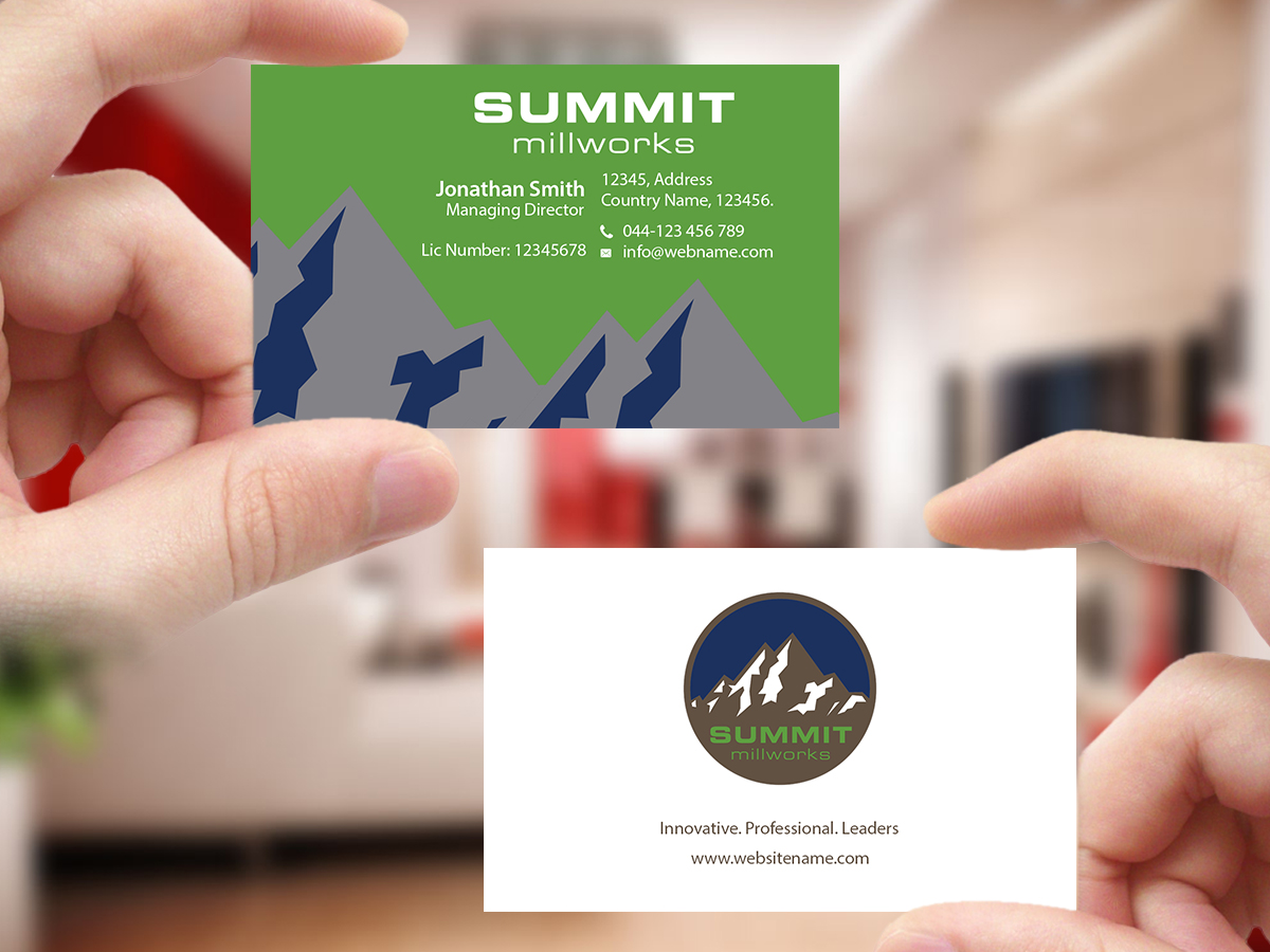 Visitenkarten-Design von Creations Box 2015 für Summit millworks  | Design #10162951