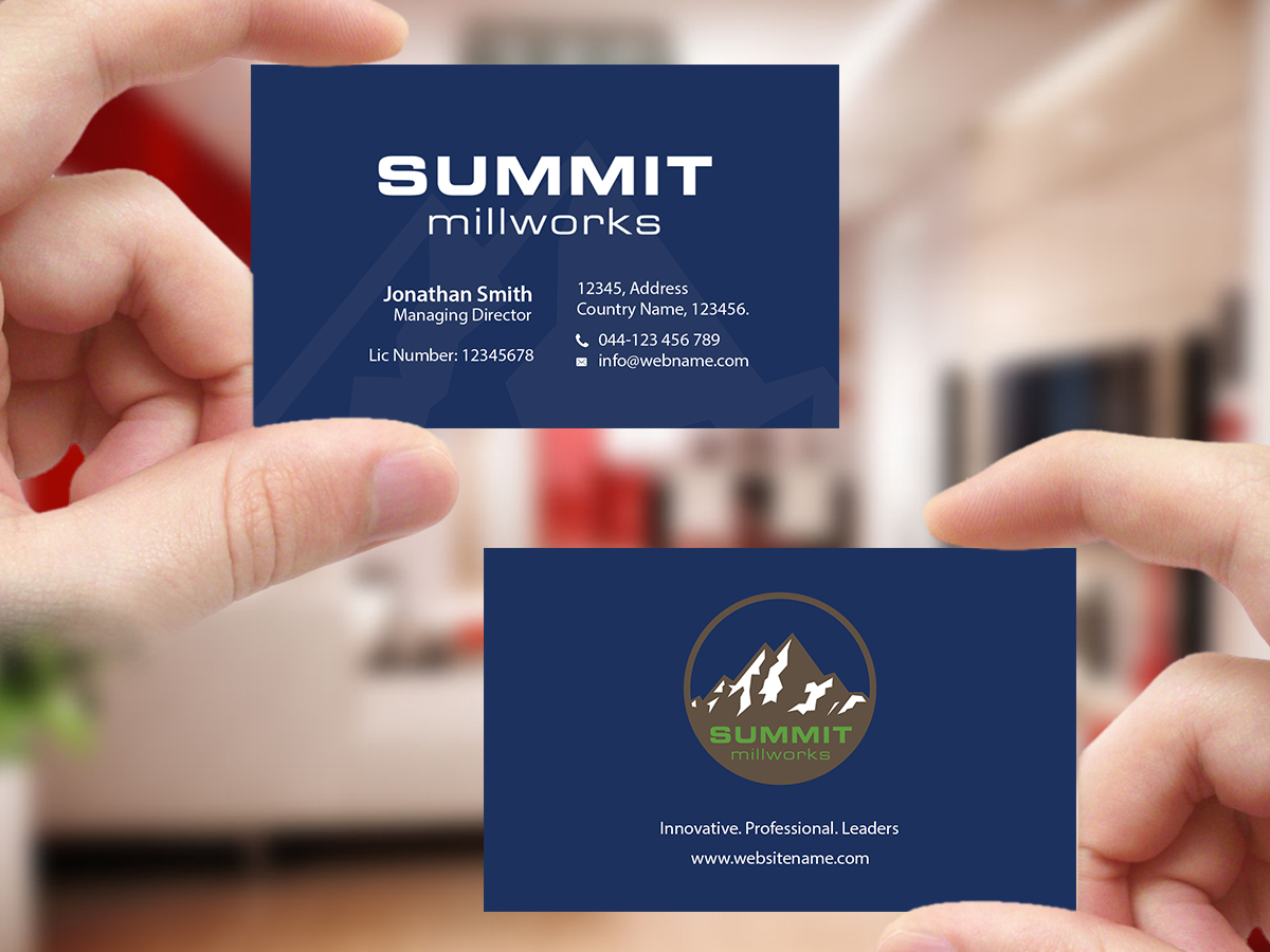 Business Card Design by Creations Box 2015 for Summit millworks  | Design #10162952