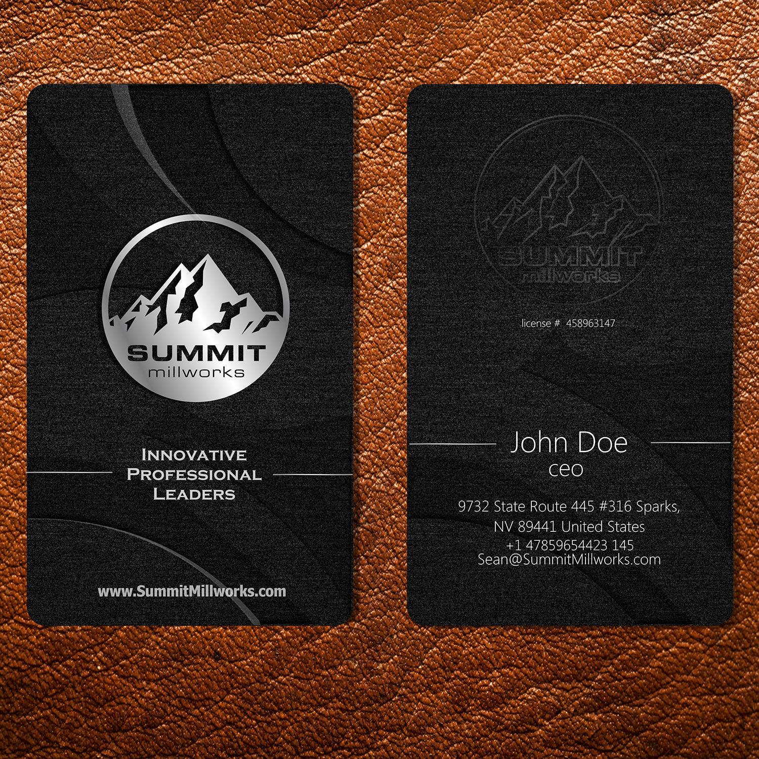 Business Card Design by elveneclipse for Summit millworks  | Design #10313407