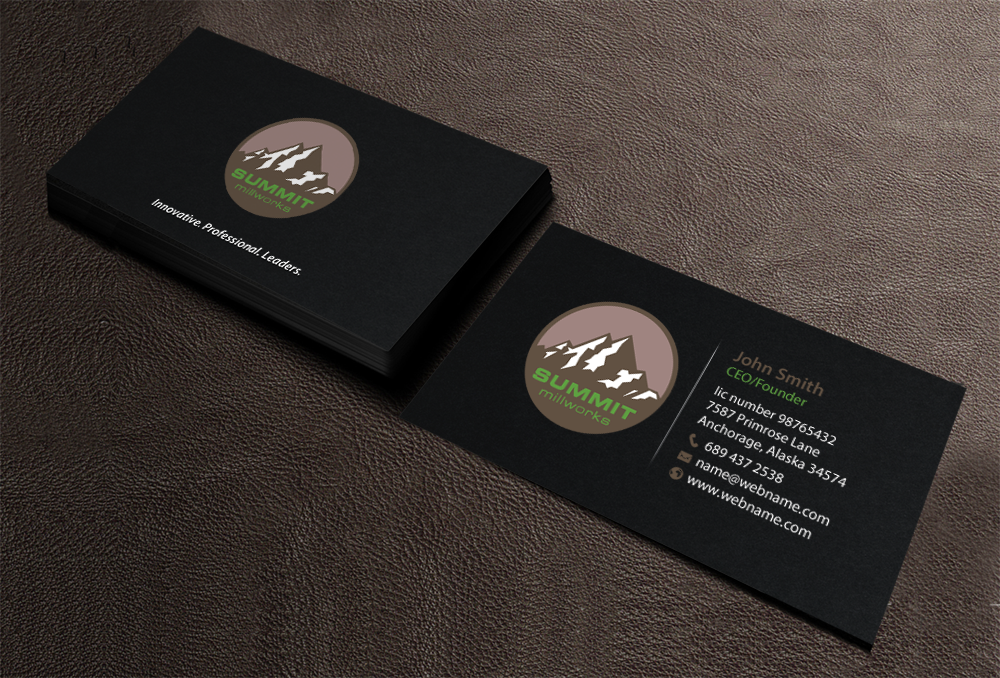 Visitenkarten-Design von chandrayaan.creative für Summit millworks  | Design #10156513