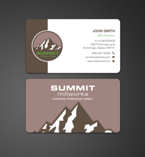 Diseño de Tarjeta de Presentación por chandrayaan.creative para Summit millworks  | Diseño: #10161561