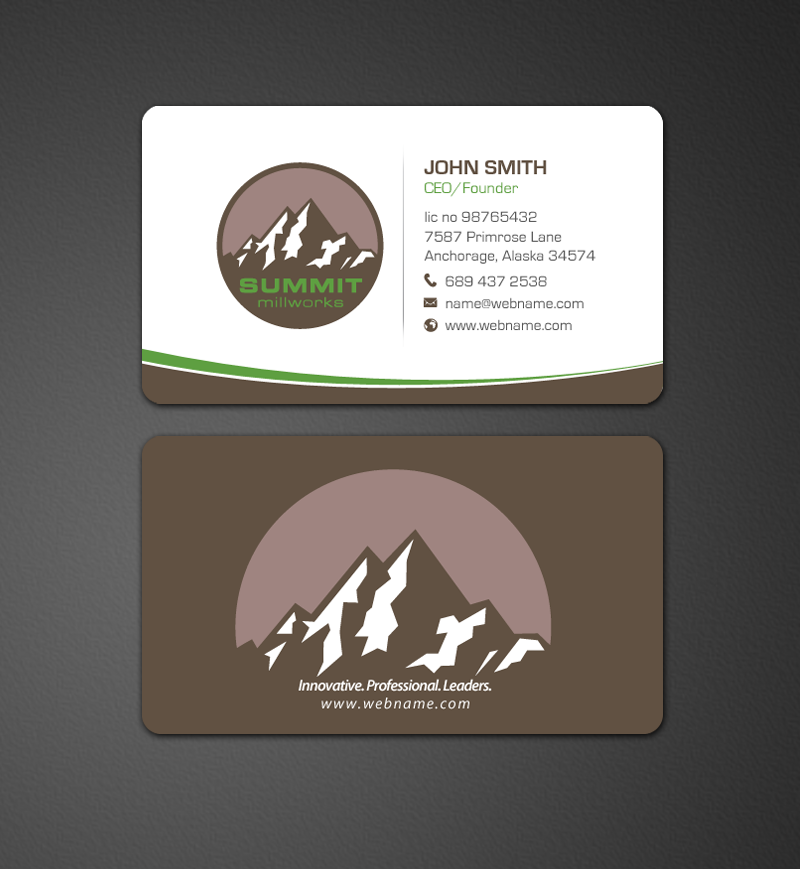 Business Card Design by chandrayaan.creative for Summit millworks  | Design #10161569