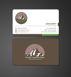 Business Card Design by chandrayaan.creative for Summit millworks  | Design: #10161573