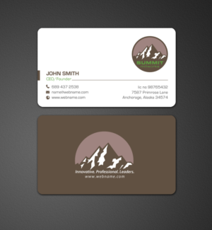 Business Card Design by chandrayaan.creative for Summit millworks  | Design: #10222818
