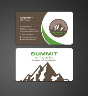 Business Card Design by chandrayaan.creative for Summit millworks  | Design: #10222820