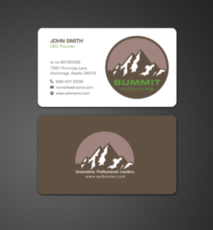 Business Card Design by chandrayaan.creative for Summit millworks  | Design: #10222822
