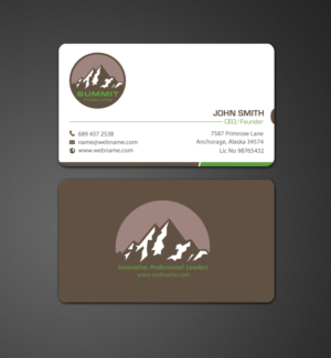 Business Card Design by chandrayaan.creative for Summit millworks  | Design: #10222824