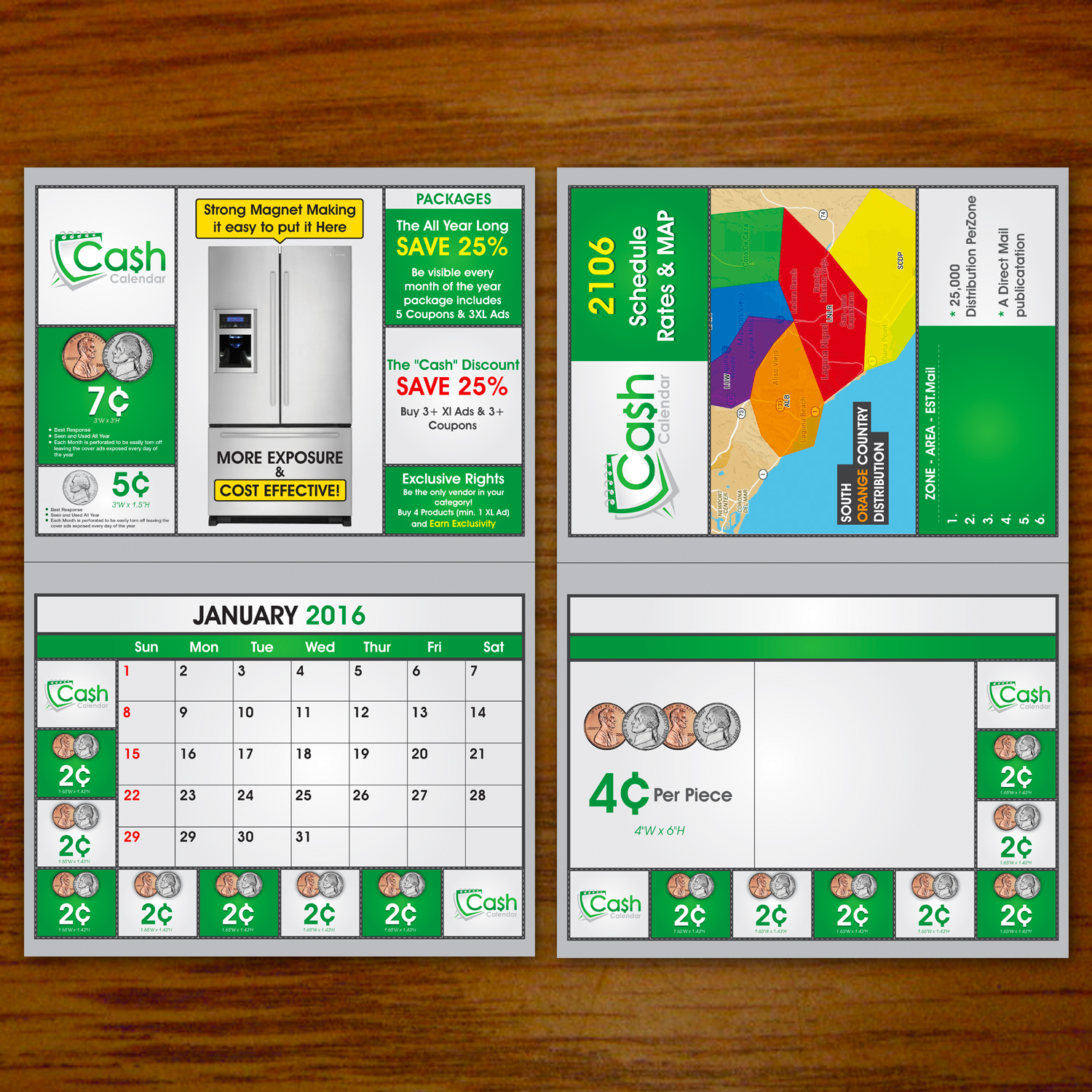 Design de Flyer par Souvik Roy (Alex Pro) pour Cash Calendar | Design #10163772