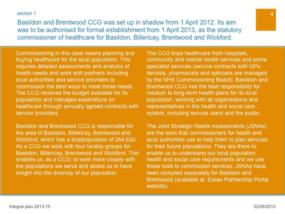 PowerPoint Design by am design for NHS Basildon & Brentwood CCG | Design #2170732