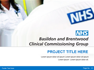 PowerPoint Design by Best Design Hub for NHS Basildon & Brentwood CCG | Design: #2168050