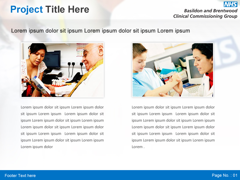 Design de PowerPoint par Best Design Hub pour NHS Basildon & Brentwood CCG | Design #2168163